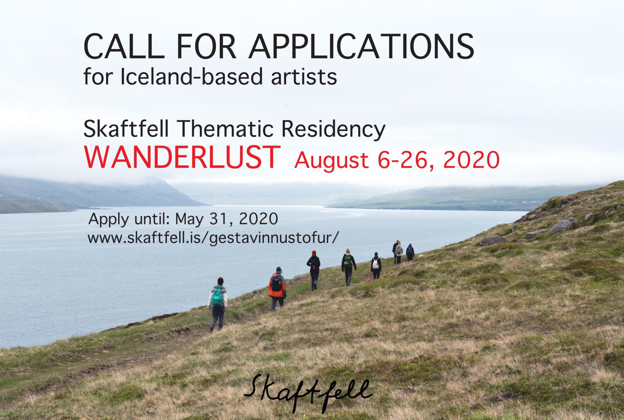 Call for Applications from Iceland-based artists: Wanderlust thematic residency, August 2020