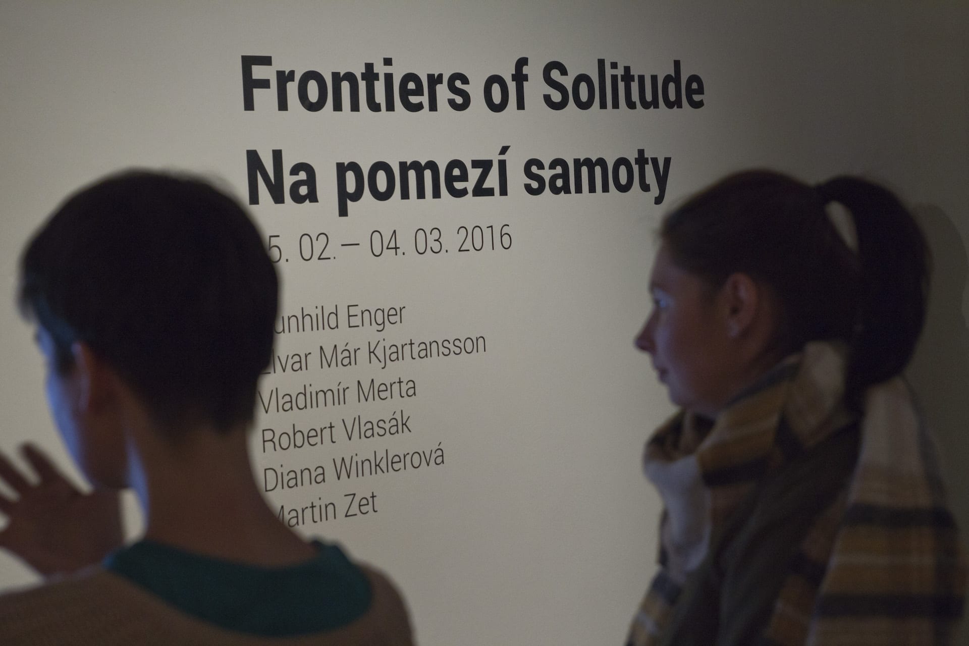 Photographs from the opening of Frontiers of Solitude in Prague