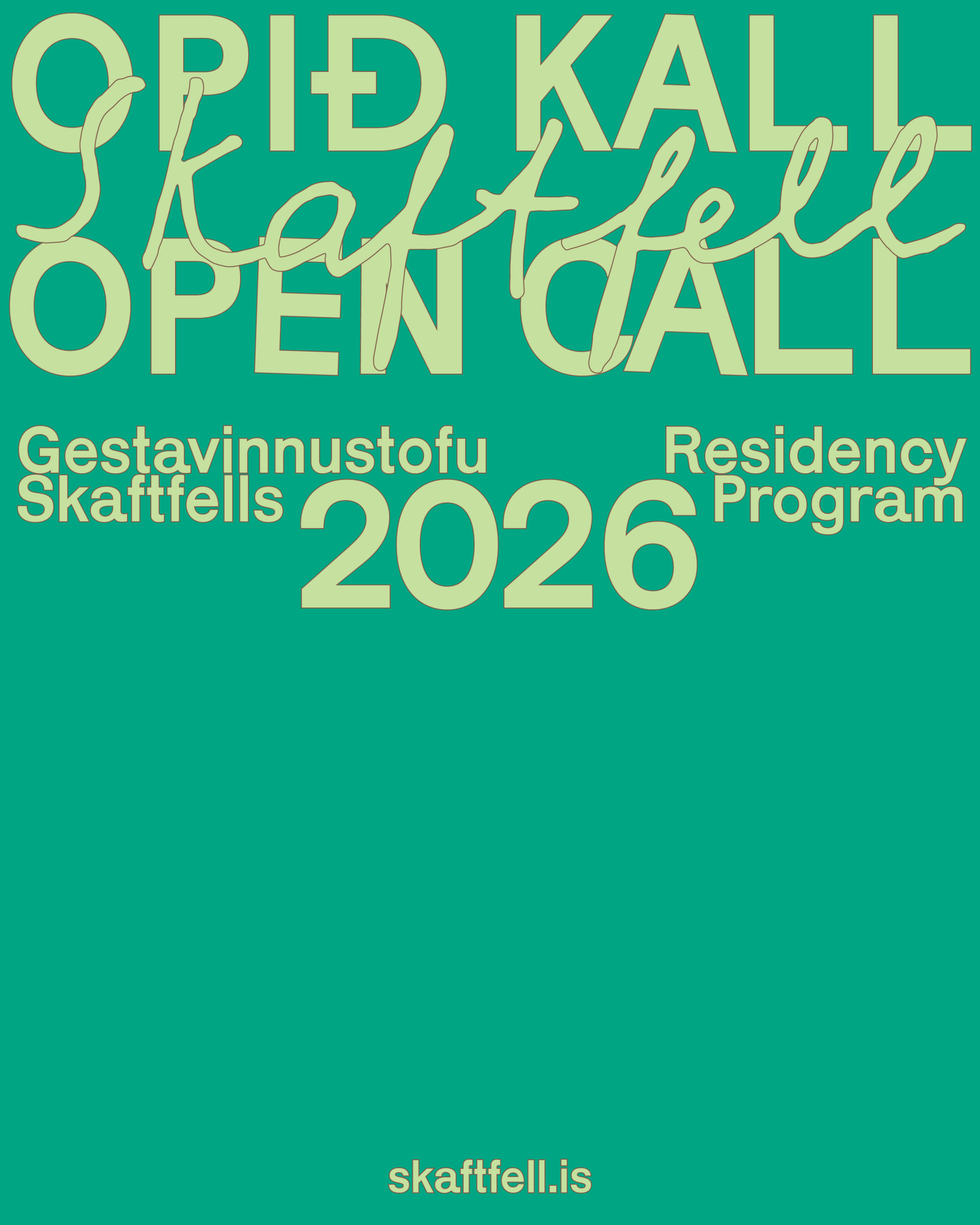 OPEN CALL: Skaftfell Residency Program 2026